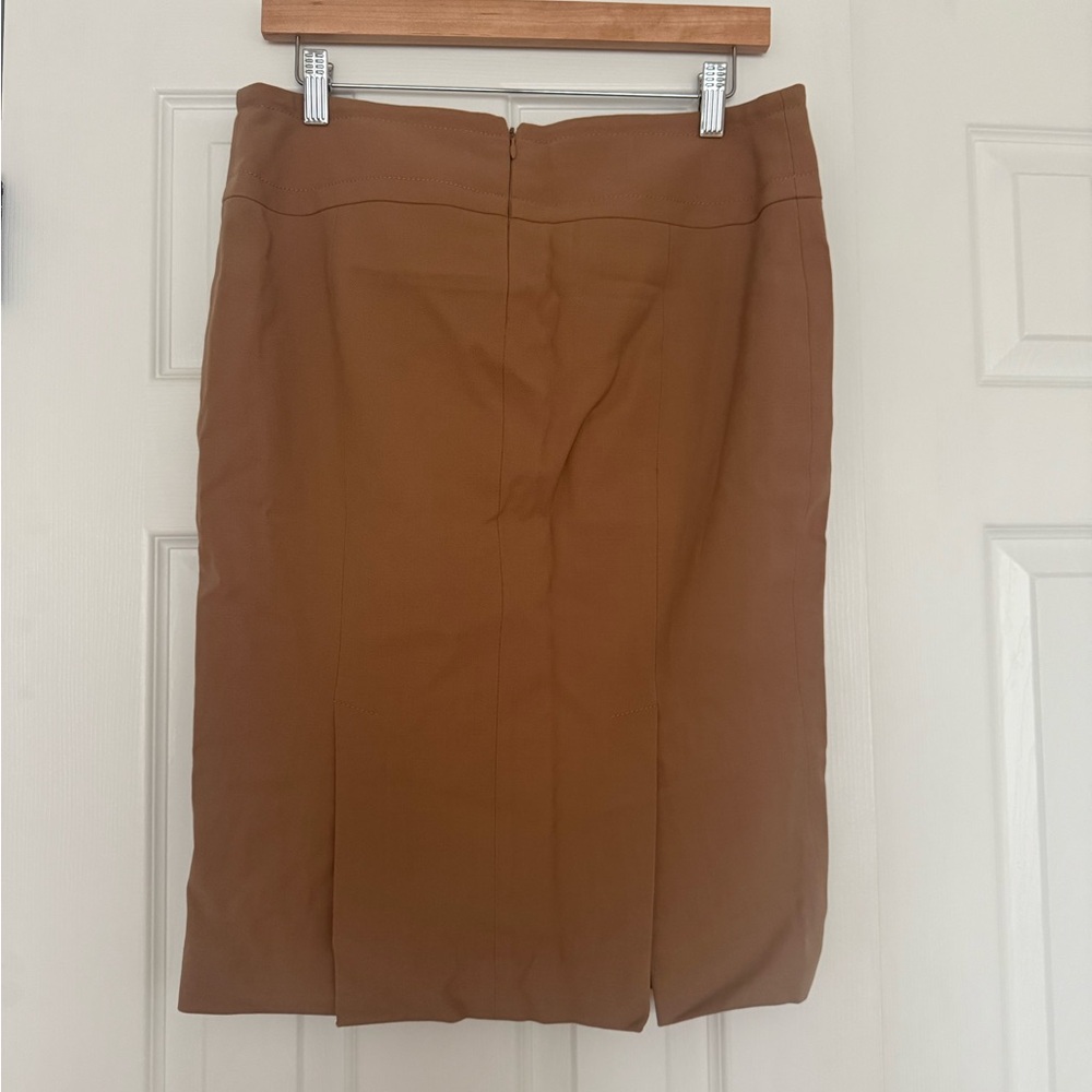EUC Dolce & Gabbana Tan Camel Wool Knee-length Skirt Sz 44 - Picture 4 of 6